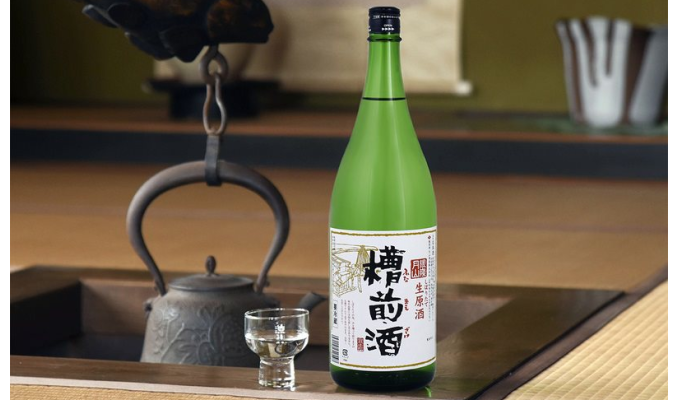 無ろ過、無殺菌処理の日本酒　　月山酒造「銀嶺月山 生原酒 槽前酒」の写真
