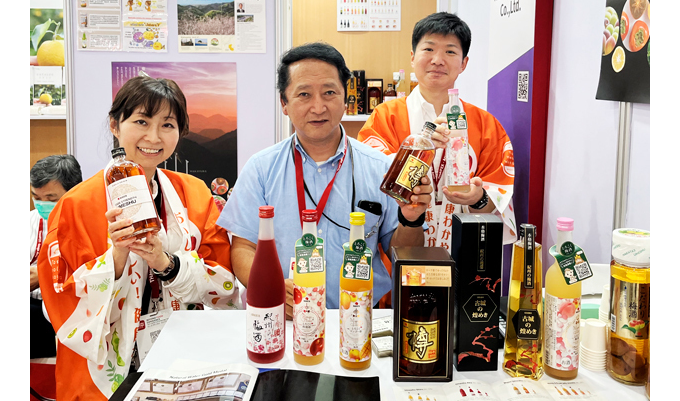 輸出伸びる牛肉、梅酒　　タイ向け、食品見本市で日本企業売り込み　　NNAの写真