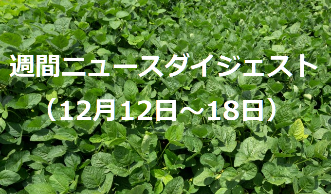 日本産ブランド確立へ　　週間ニュースダイジェスト（12月12日～18日）の写真