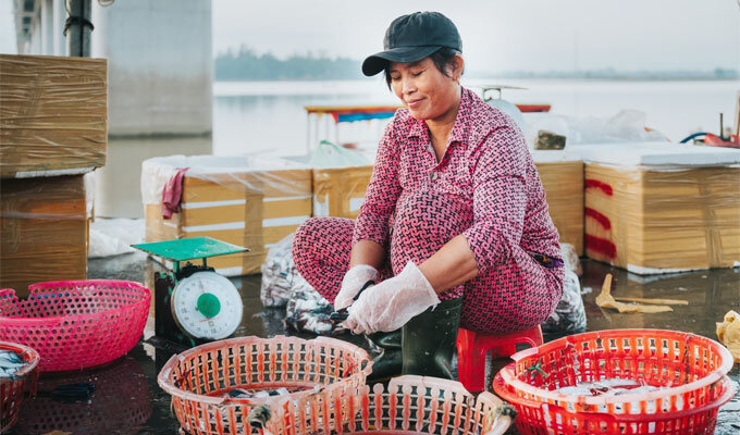 「水産女子」と楽しく、おいしい未来を！　　中川めぐみ ウオー代表取締役　　連載「グリーン＆ブルー」の写真